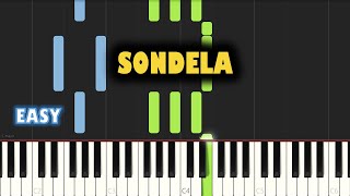 Venom x Shishiliza  Sondela ft Yumbs Raspy Blxckie Riky Rick  EASY PIANO TUTORIAL by SAPiano [upl. by Lubeck]