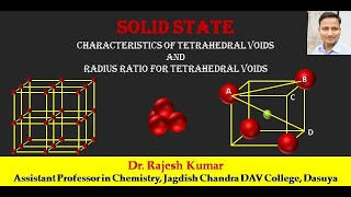 Tetrahedral voids Characteristics and Radius Ratio Calculation [upl. by Olegnaleahcim]