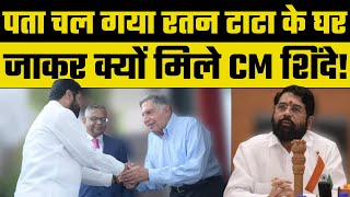 CM Eknath Shinde meets Ratan Tata at his residence सीएम एकनाथ शिंदे क्यों मिले रतन टाटा से [upl. by Anirrehs340]