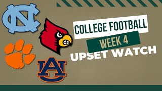 College Football Week 4 Upset Watch  Whos In Trouble This Weekend [upl. by Cornelia]