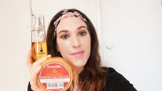 Arvazallia Argan Oil Hair Treament amp Hydrating Mask Review [upl. by Ardnod]