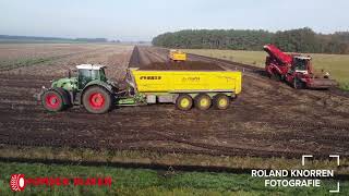 Aardappels rooien 2024 Pomper Hijken  Fendt 724 Gen6 amp Fendt 724 Gen7 Fendt 824 Grimme Varitron [upl. by Illah]