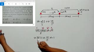 MOVIMIENTO CIRCUNFERENCIAL MCU Y MCUV  Problema 5 [upl. by Krantz53]