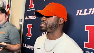 Minnesota week Illinois DB coach Corey Parker interview [upl. by Daffi144]