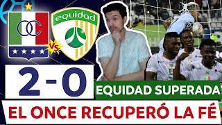 ONCE CALDAS 2 EQUIDAD 0💥FINALES FECHA 1💥LIGA DIMAYOR 2024 I💥 EL BLANCO GANÓ Y RECUPERÓ LA CONFIANZA [upl. by Ferretti]