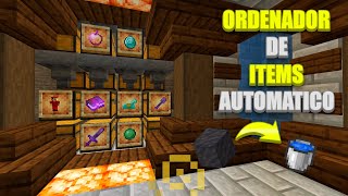 ORDENADOR DE ITEMS AUTOMATICO MINECRAFT 119  JAVA Y BEDROCK [upl. by Llet]