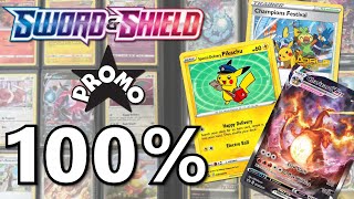 Pokémon TCG 100 COMPLETE SWORD amp SHIELD PROMO MASTER SET [upl. by Naylor627]