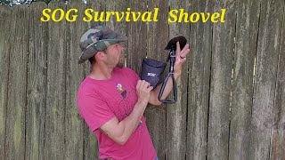 SOG FOLDING SURVIVAL SHOVEL  REVIEW [upl. by Shela]