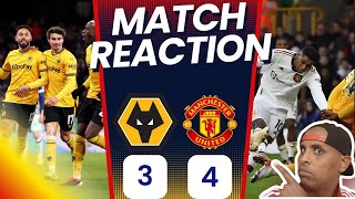 WOLVES 3  4 MUFC MATCH REACTIONMAINOO WINNER WILL PAPER OVER HUGE CRACKS [upl. by Naaman]