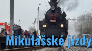 Mikulášské jízdy Párou 3011  112 2024 👍🚂 [upl. by Eizus]