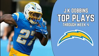 JK Dobbins 2024 Highlights Weeks 14🔥 NFL Highlights [upl. by Nylinej]