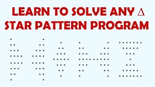 How to solve any Star Pattern Program [upl. by Norved182]