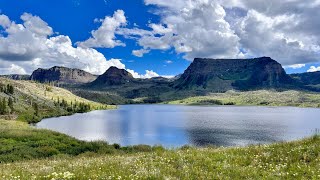 Flat Tops WildernessWall Lake Loop Island Lakes nogo hikeit6006 [upl. by Bone588]