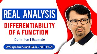 Real Analysis  Differentiability of A Function  Definition amp Examples [upl. by Ytram]