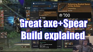 New world Best spear  Great axe mele meta new season build elysian wilds expansion PVE [upl. by Ecarg]