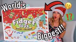 UNBOXING THE WORLDS BIGGEST MYSTERY FIDGET ADVENT CALENDAR😱🎁⁉️ 24 MYSTERY BOXES😦🎁 [upl. by Vevay]