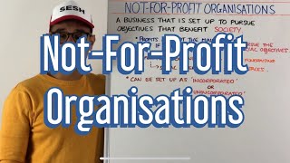 NotForProfit Organisations [upl. by Lowenstern]