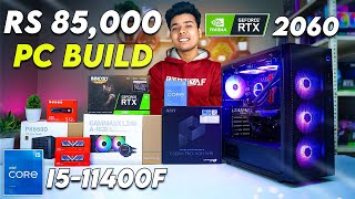 Under Rs 85000 Gaming amp Editing PC Build  Intel i511400F  RTX 2060 [upl. by Waldron]