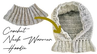 Crochet Neck Warmer Hoodie crochet easycrochet crochetworld [upl. by Cathleen637]