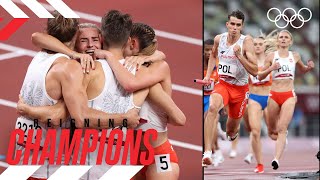 Polands Epic Victory in the Tokyo 2020 4X400 Mixed Relay🥇 [upl. by Ainimreh]