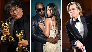 Inside Oscar AfterParties Kim Kardashian Kylie Jenner Brad Pitt and More Hit Up Soirees [upl. by Aina254]