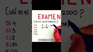 Examen youtubeshorts matematica youtube matemática matematicas [upl. by Ecirtaed588]