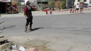 Oatman Arizona old town Cowboy Gunfight at Noon May 2001 [upl. by Lowis]