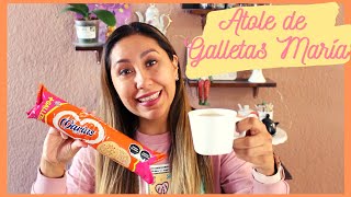 Atole de galletas Maria RECETA RÁPIDA [upl. by Gilletta969]