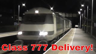 BRAND NEW Merseyrail 777 Delivery 17th April 2024 [upl. by Kerri]