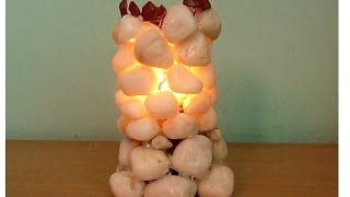 How to make an Oil lamp with Stone Shade [upl. by Ecnaled]