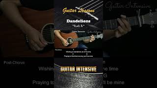 Dandelions  Ruth B  EASY Guitar Tutorial with Chords  Lyrics guitarchords [upl. by Drawe]