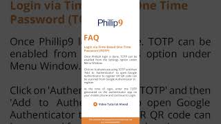 Phillip9 Tutorial  FAQ 1 How can I log in [upl. by Aisereht]