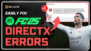 How to Fix EA FC 25 DirectX Errors  DirectX Function FailedGraphics Driver Crashed SOLVED [upl. by Anihpesoj72]