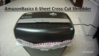 AmazonBasics 6Sheet CrossCut Shredder Unboxing  Testing AS662C [upl. by Enyrat]