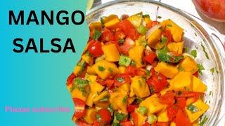 How to make Mango Salsa Easy Salsa recipe How to make mango and kiwi 🥝 Salsa [upl. by Karry988]