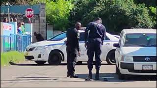 Man shot dead outside Rousseau Primary School [upl. by Dlorrej]