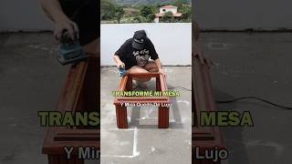 ESTA MESA SE IBA A LA BASURA 😱LA TRANSFORMÉ Y QUEDÓ DE LUJO shorts [upl. by Ydnys218]