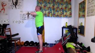 Convict Conditioning  full squats  step 5 beginner exercise [upl. by Christophe]