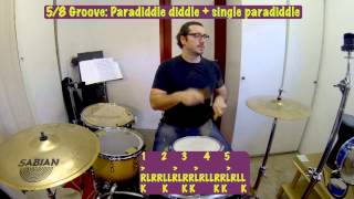 Syncopated Drum beat in 58 by Rodrigo [upl. by Herwick]