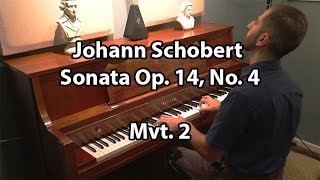 Sonata Op 14 No 4 by Johann Schobert Mvt II [upl. by Toni736]