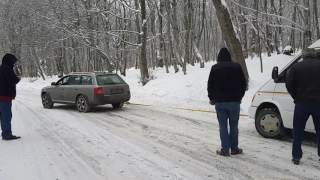 Audi allroad in snow Sabaduri forest Georgia [upl. by Zorana]