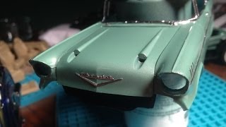 1957 Chevy Bel Air AMT638 125 Scale Box Stock Buildup [upl. by Baillieu41]