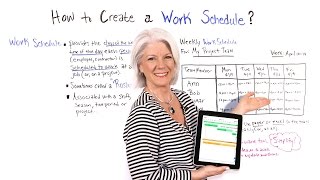 How to Create a Work Schedule  Project Management Training [upl. by Kristina]