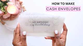 HOW TO MAKE CASH ENVELOPES  CASH STUFFING FOR BEGINNERS [upl. by Nonac]