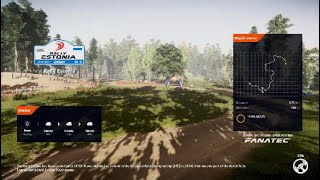 WRC 10  JWRC  Ford Fiesta Rally4  Estonia  Oteepa Reverse  Gameplay [upl. by Aisatsanna]