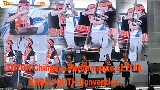 TOTOK Chingnyu Performance at 70th KBBB Youth Convention 2024  Monyakshu Village [upl. by Karylin]