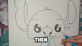 How to draw stitch from Lilo and stitch Drawing tutorial [upl. by Jacobsen882]