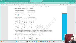 Exercise 73 grade 6th Maths NCERT Part  3 [upl. by Tebazile]