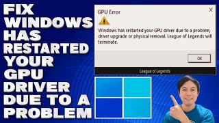 How To Fix Windows Has Restarted Your GPU Driver Due to a Problem Solution [upl. by Asirem]