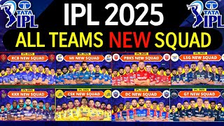 IPL 2025  All Team Squad  IPL Teams 2025 Players List  RCBCSKMIKKRSRHGTDCPBKSRRLSG [upl. by Laeira679]